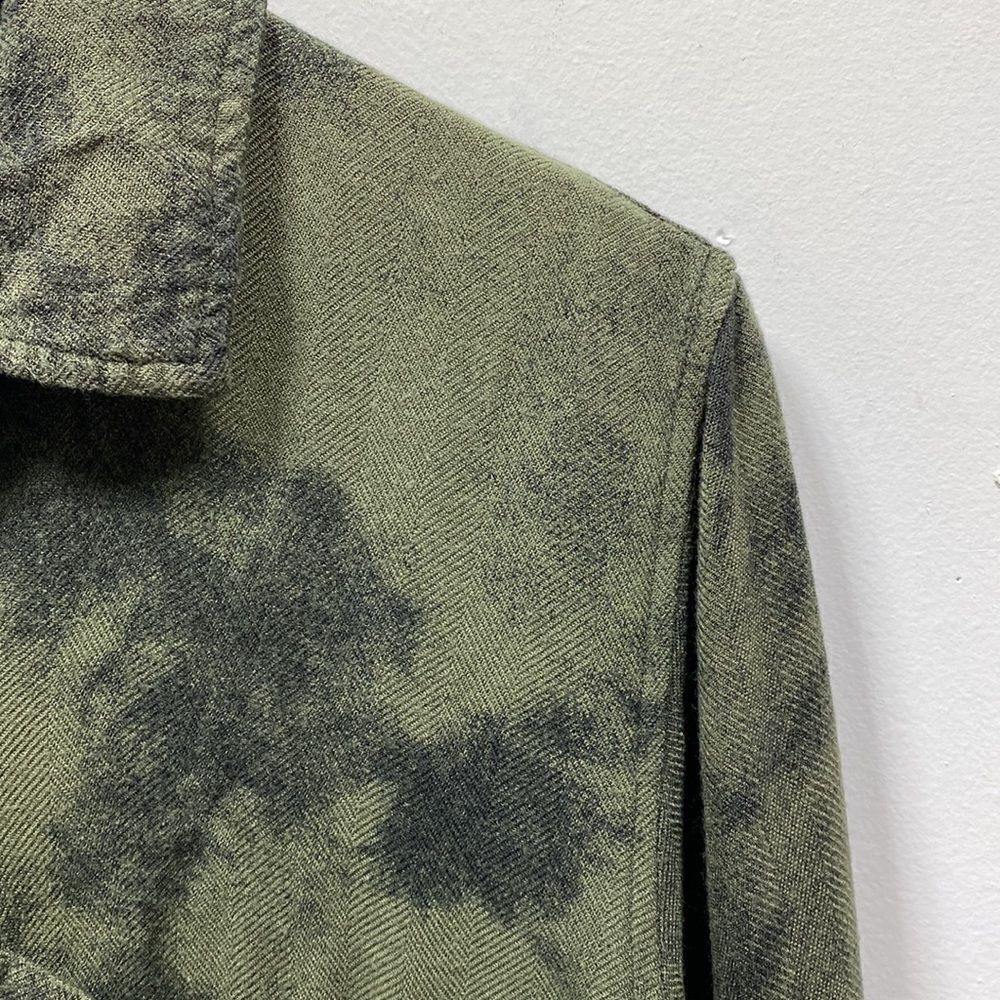 Rails Hunter Button Down Olive Tie-Dye Size Medium - image 4